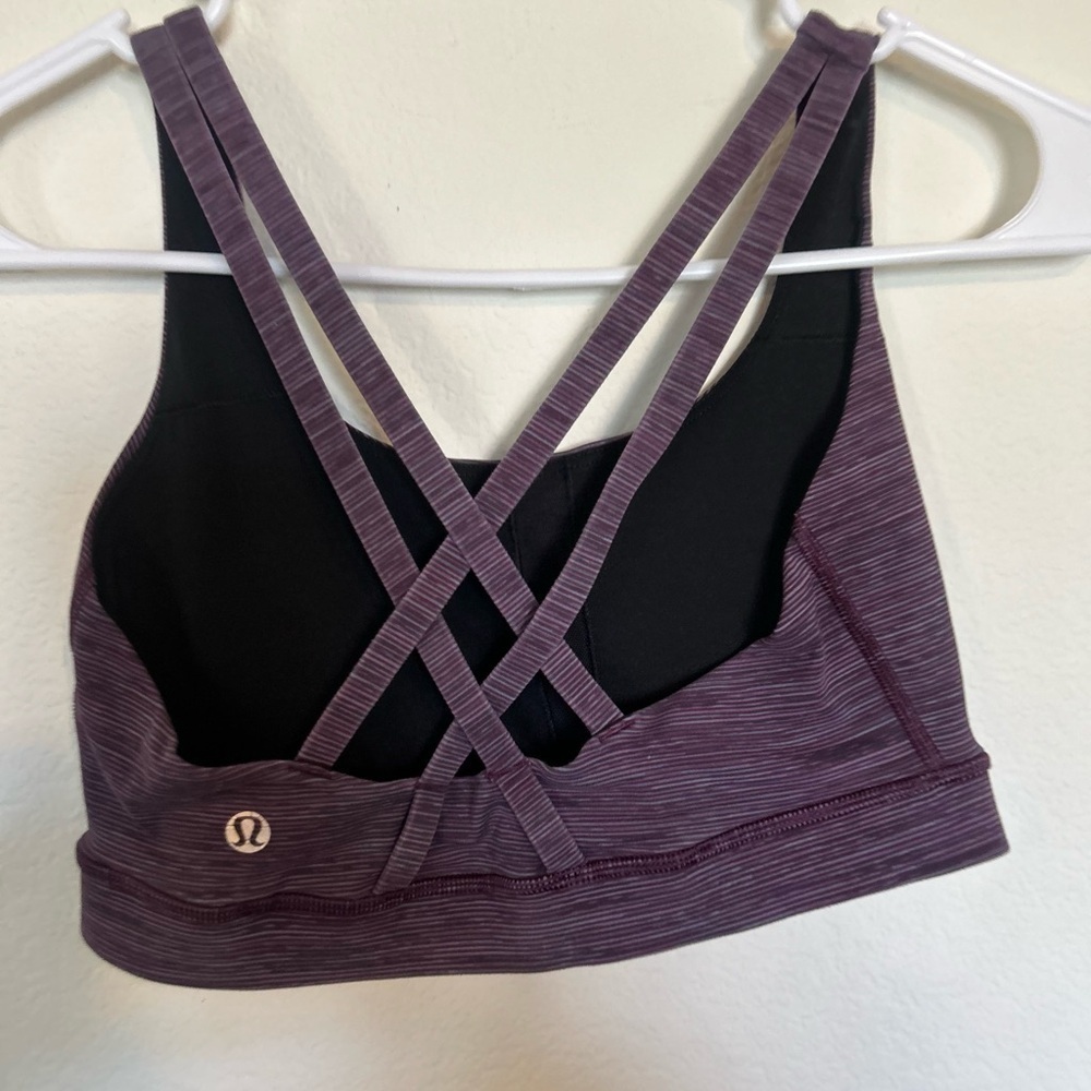 lululemon athletica Purple Strappy Sports Bra Size Small/6